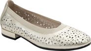 David Tate Laser Cut Ballet Flat
