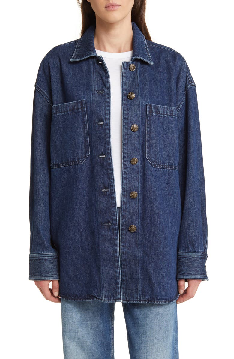 rag & bone Lory Denim Shirt Jacket, Main, color,