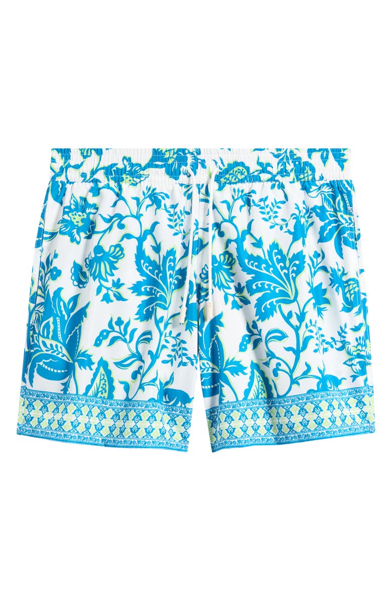 Etro Roma Floral Swim Trunks, Alternate, color, Stampa F.do Verde