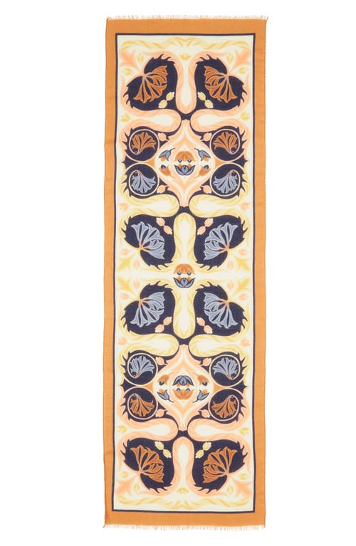 Etro Tosca Wool Fringe Scarf In Multi