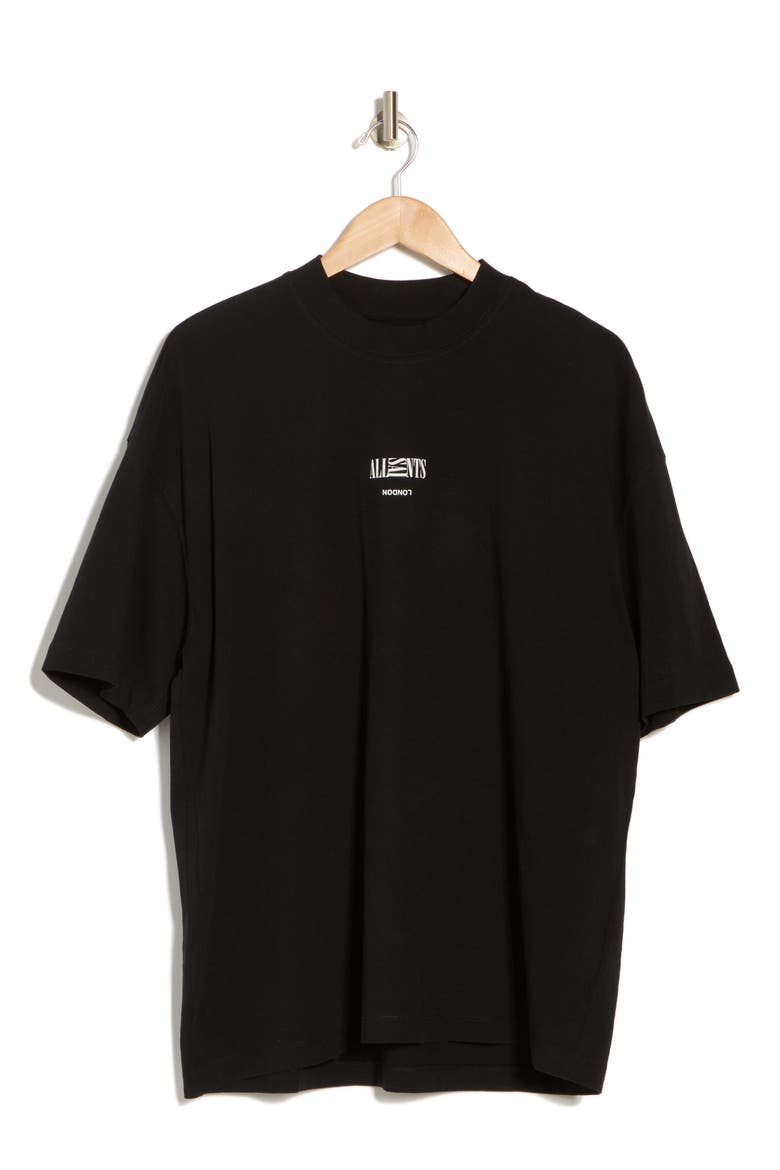 Burman Logo Cotton T-Shirt, Alternate, color, JET BLACK