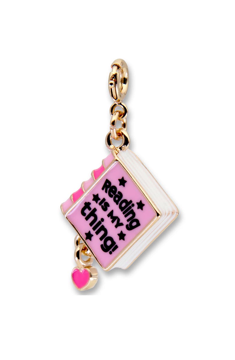 CHARM IT!<sup>®</sup> 'Reading is My Thing' Book Charm, Alternate, color, Pink