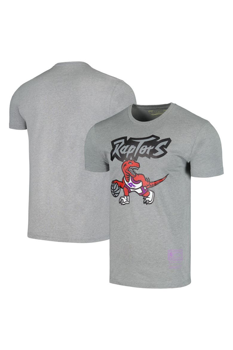 Unisex Mitchell & Ness Gray Toronto Raptors Hardwood Classics MVP Throwback Logo T-Shirt, Alternate, color, Gray