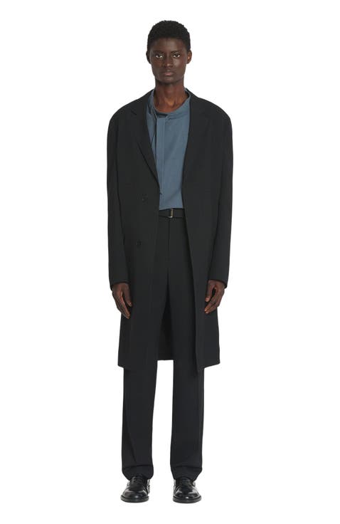 Straight Fit Wool Pants