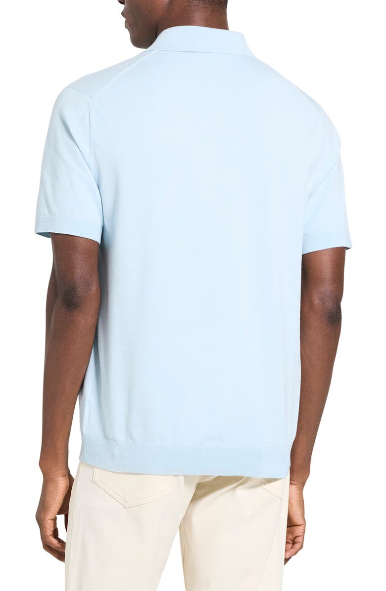 Theory Soris Knit Polo, Alternate, color, Light Ocean Air