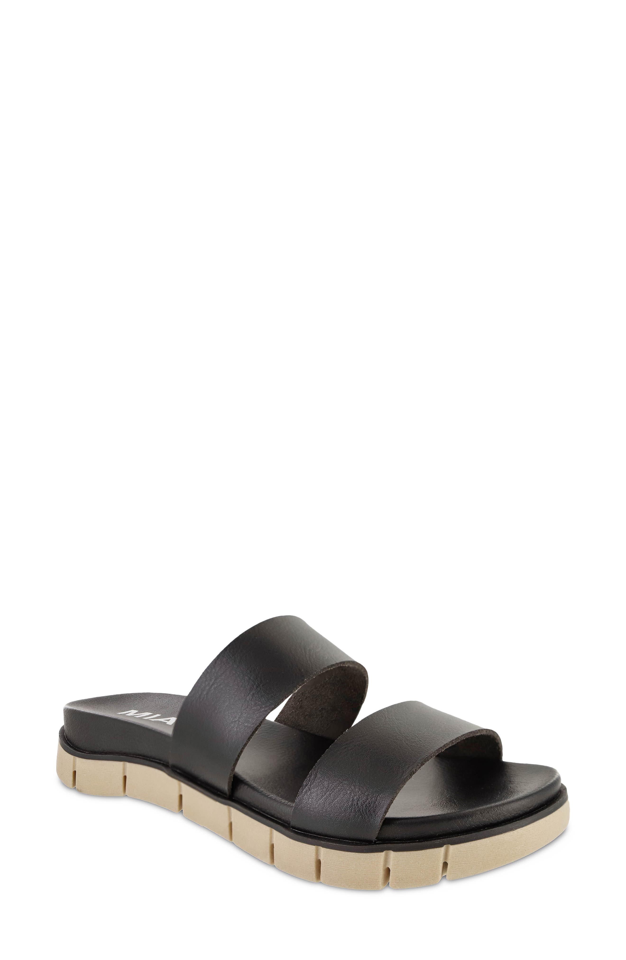 MIA Elori Slide Sandal, Main, color, Black