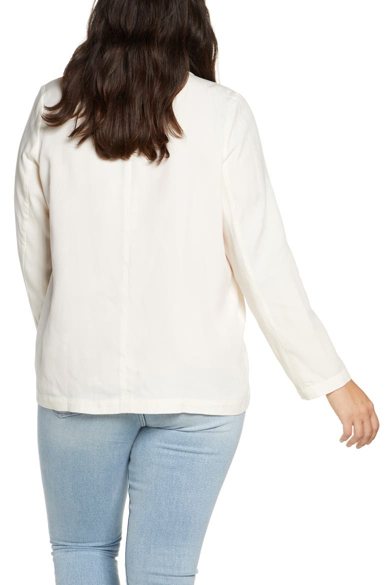 Shawl Collar Blazer, Alternate, color, IVORY EGRET
