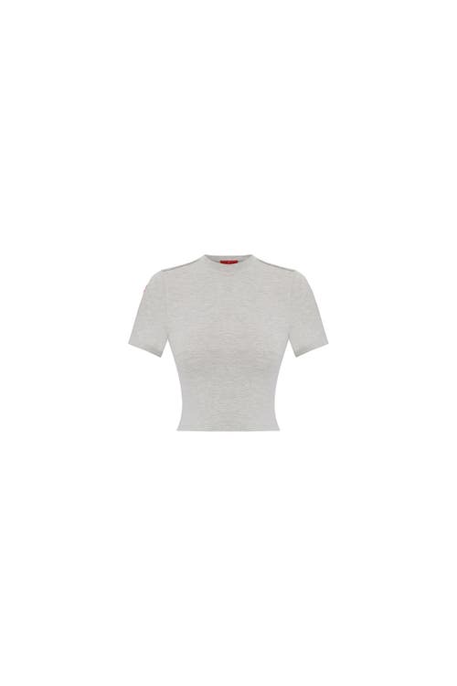 Pcfg Cotton Slim Fit Crop Tee In White