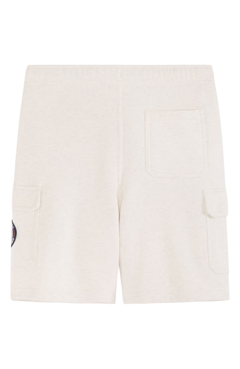 Scotch & Soda Kids' Fleece Cargo Shorts, Alternate, color, Ivory Heather