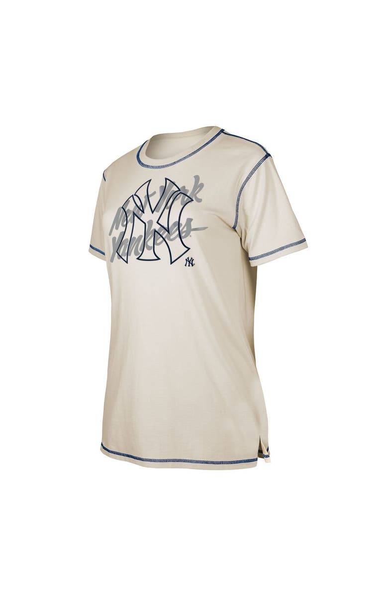 New Era Women's New Era White New York Yankees Team Split T-Shirt, Alternate, color,