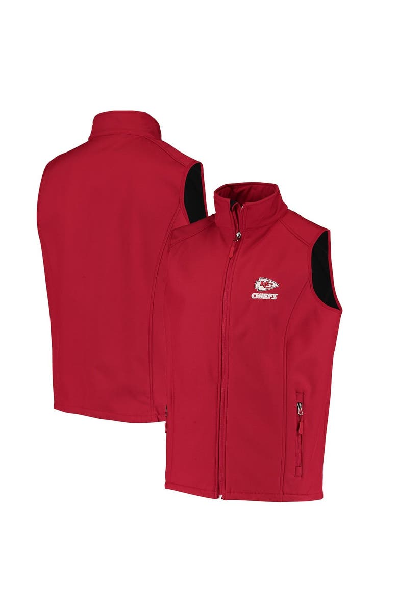 DUNBROOKE Men's Dunbrooke Red Kansas City Chiefs Circle Archer Softshell Full-Zip Vest, Main, color, 