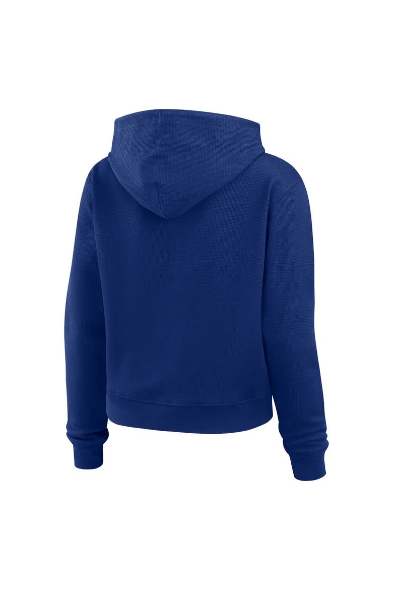 Women's WEAR by Erin Andrews  Blue St. Louis Blues Waffle-Knit Pullover Hoodie, Alternate, color, Blue