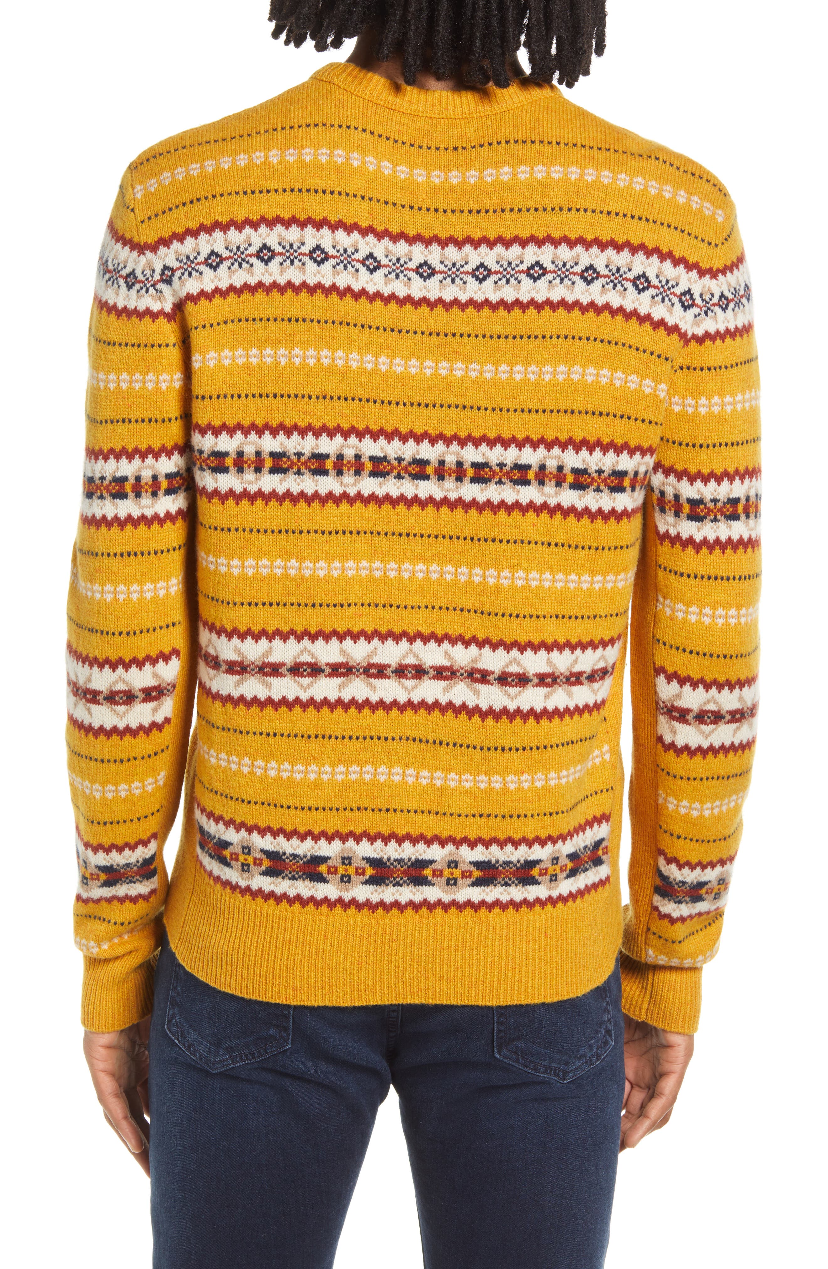 Wesley Fair Isle Wool Crewneck Sweater - image 2