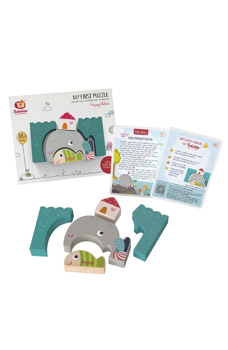Bababoo and friends<sup>®</sup> Happy Wilma Whale My First Puzzle, Alternate, color, Grey / Blue