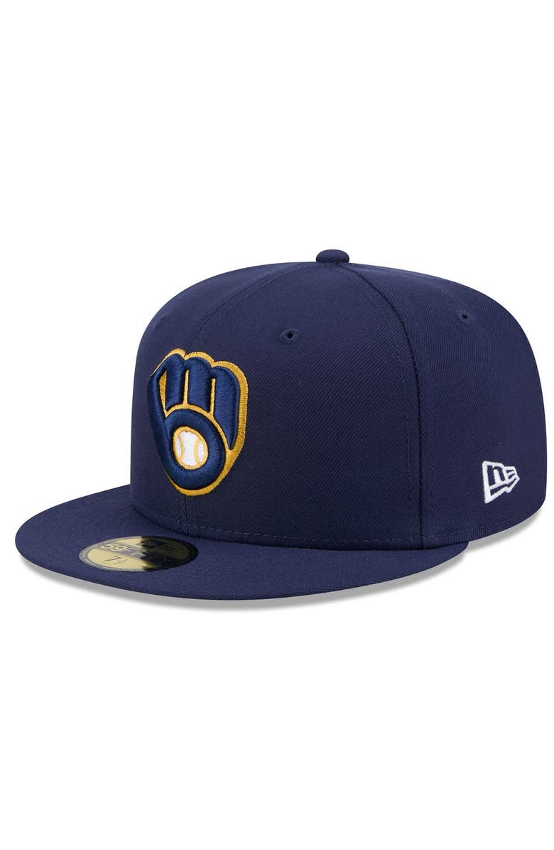 New Era Men's New Era  Navy Milwaukee Brewers 2025 Jackie Robinson Day 59FIFTY Fitted Hat, Alternate, color, 