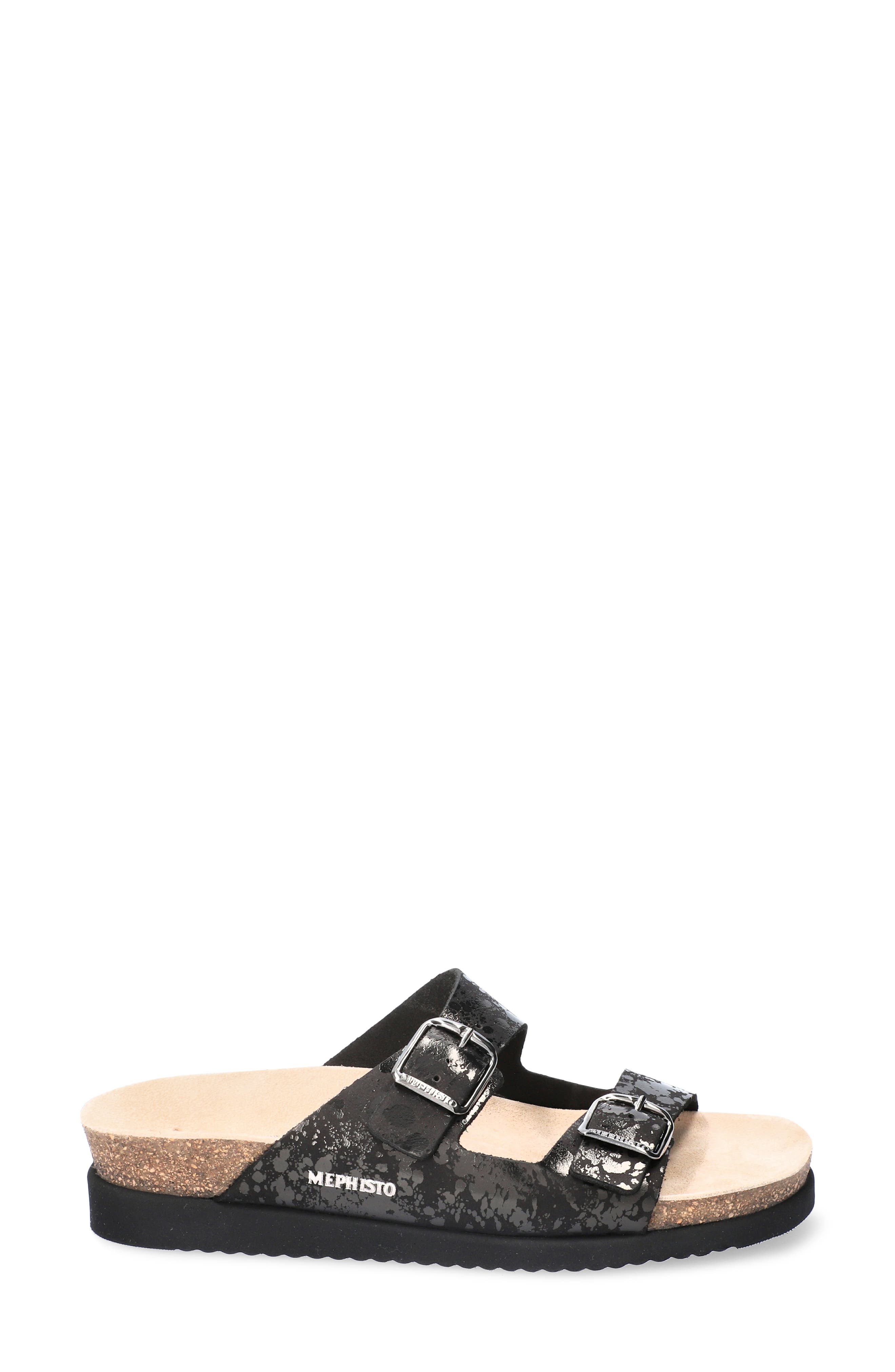 'Harmony' Slide Sandal, Alternate, color, BLACK LEATHER