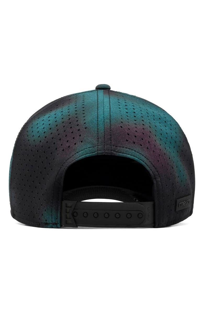 Melin Odyssey Stacked Aura Hydro Adjustable Performance Ball Cap, Alternate, color, Northern Aura