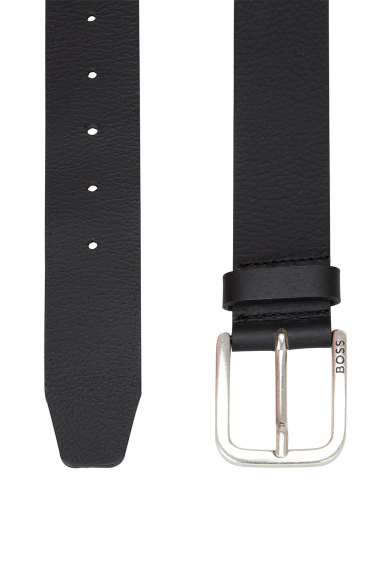 Janni Leather Belt, Alternate, color, BLK