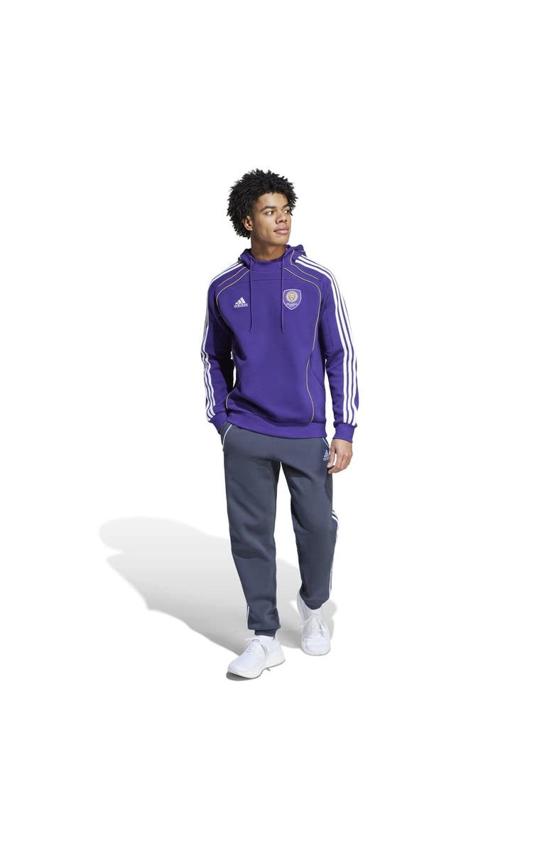adidas Men's adidas Purple Orlando City SC 2025 Travel Pullover Hoodie, Alternate, color, Purple