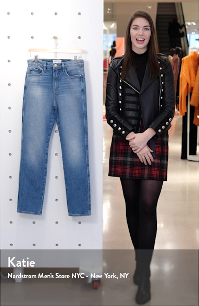 Le Sylvie High Waist Slender Straight Leg Jeans, sales video thumbnail