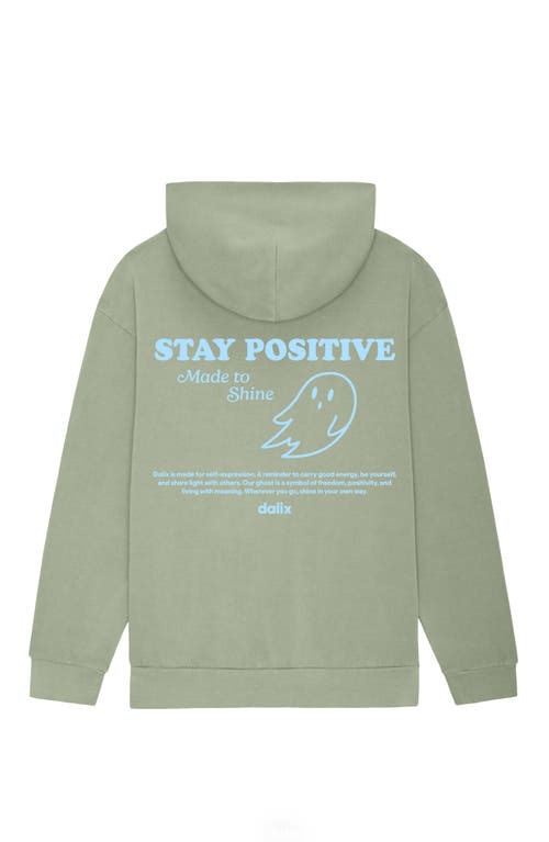 Dalix Womens Stay Positive Relaxed Hoodie In Multi