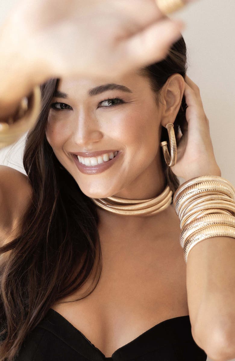 Ettika Your Essential Flex Hoop Earrings, Alternate, color,