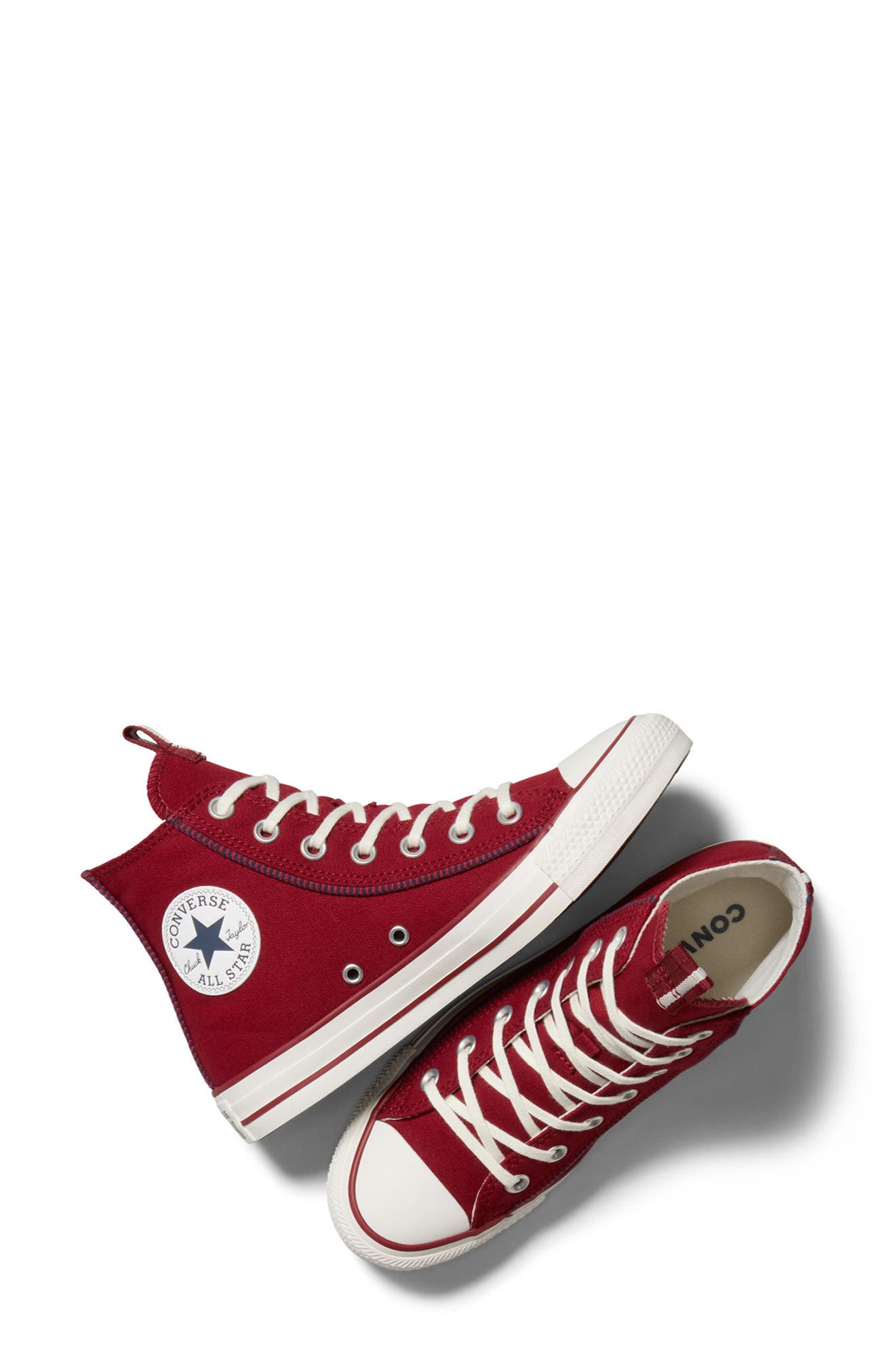 Converse Chuck Taylor<sup>®</sup> All Star<sup>®</sup> 70 High Top Sneaker, Alternate, color, Park Red/ Navy/ Vintage White