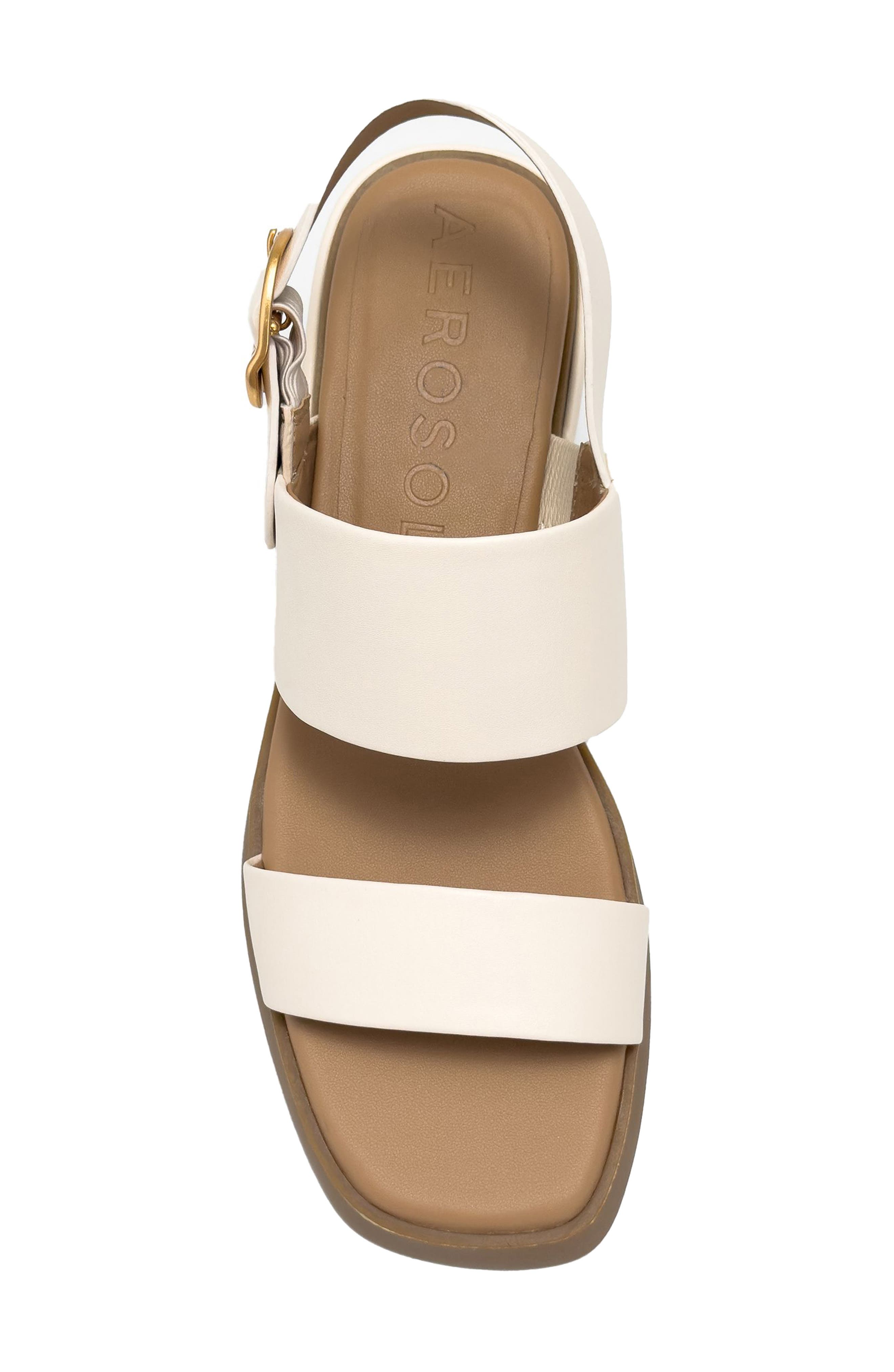 Dove Low Heeled Sandal - Wide Width Available, Alternate, color, EGGNOG
