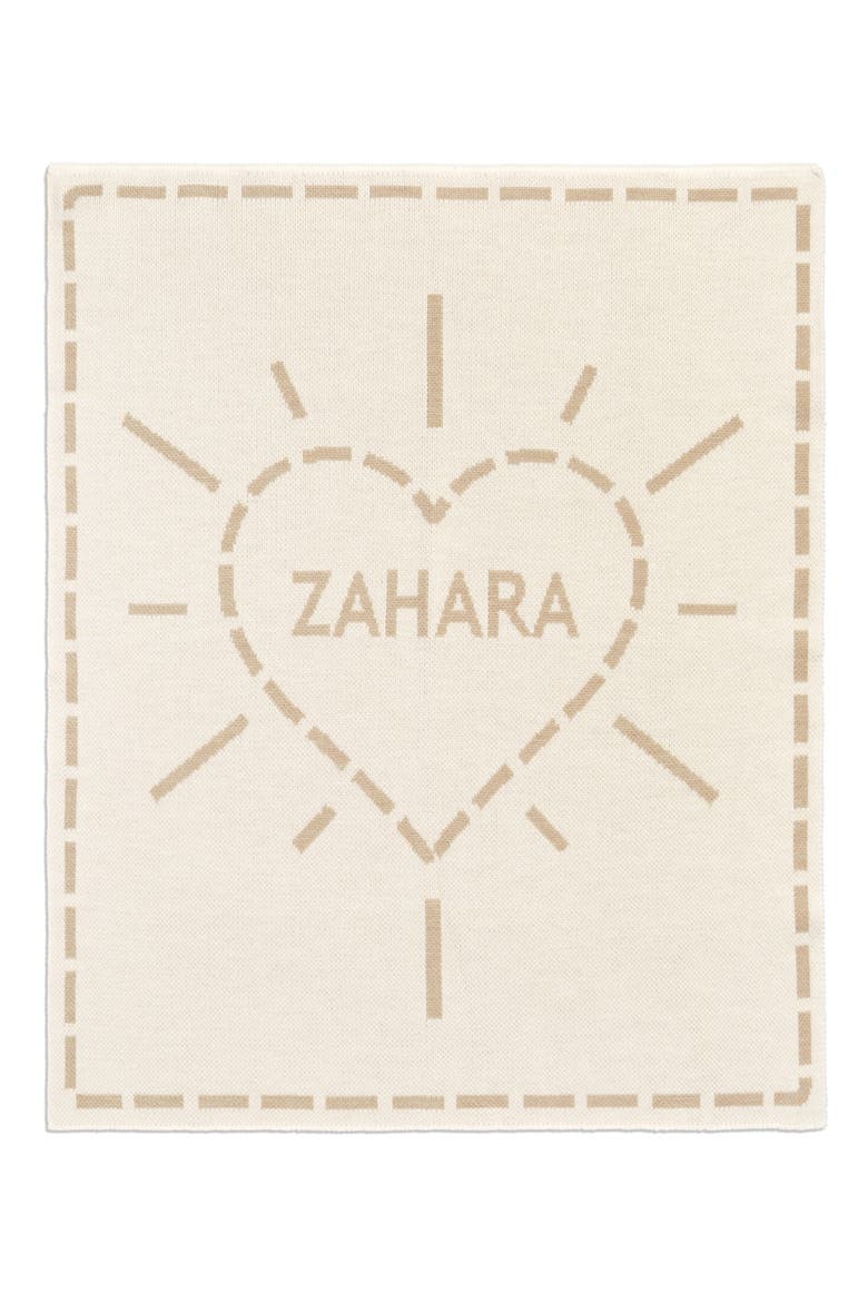 Kids' Wild at Heart Personalized Blanket, Main, color, LT BEIGE