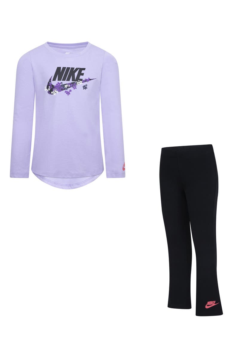 Nike Kids' Fresh Cut T-Shirt & Leggings Set, Main, color, Black