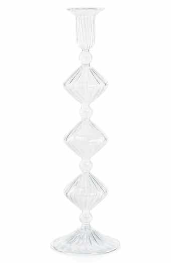 Zodax Zyrandol Set of 2 Glass Taper Candleholders