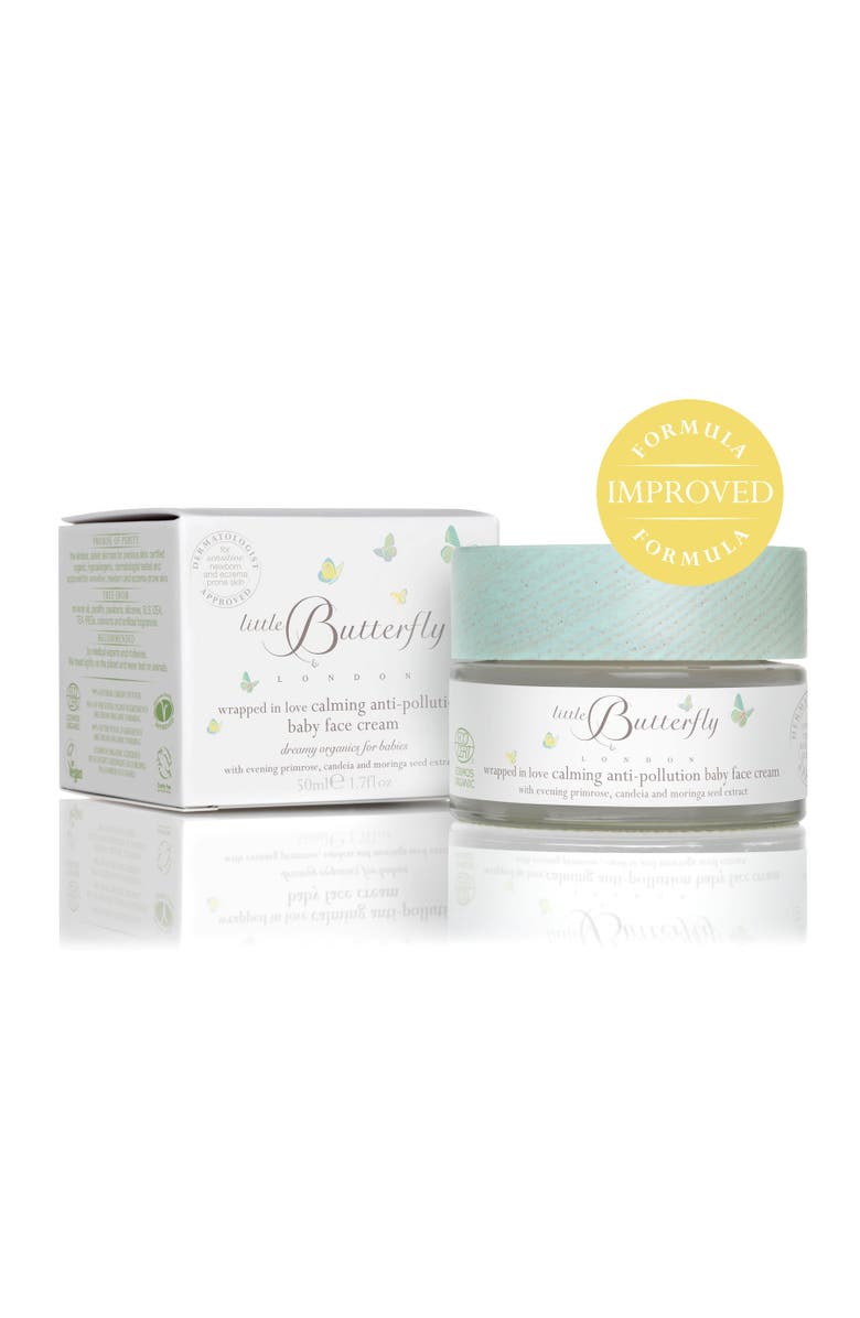 Little Butterfly London Wrapped in Love Calming Anti-Pollution Baby Face Cream 50ml, Main, color, Baby Face Cream 50Ml