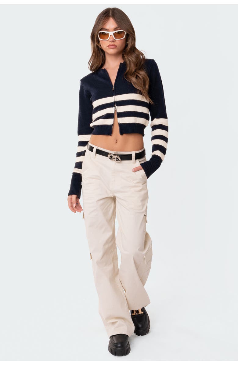 EDIKTED Tori Double Zip Sweater, Alternate, color,