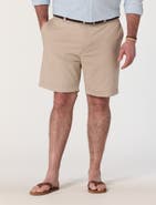 Oak Hill by DXL Big & Tall Linen-Blend Tech Shorts