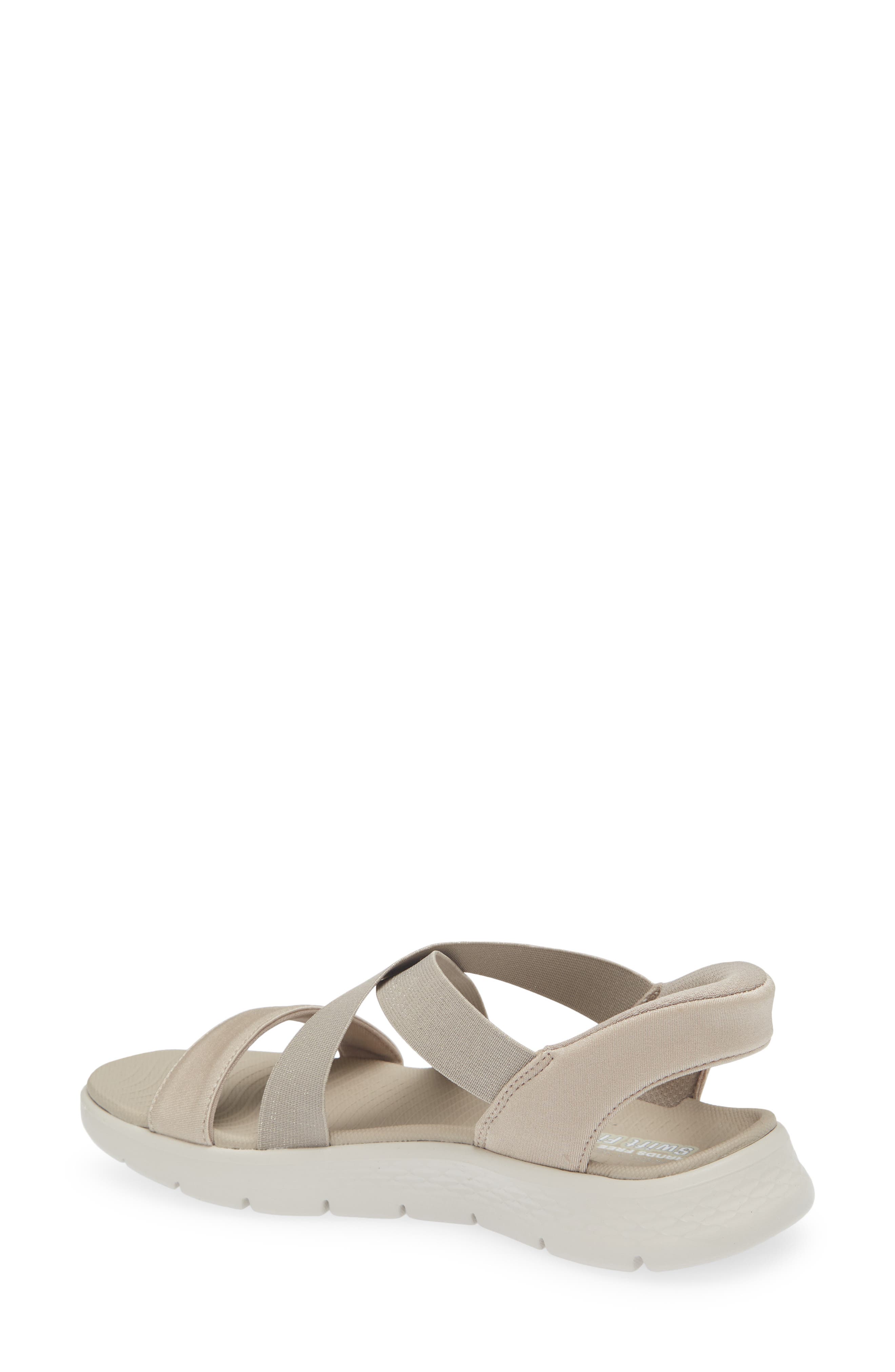 Swift-Fit Go Walk Flex Glimmer Up Sandal, Alternate, color, TAUPE
