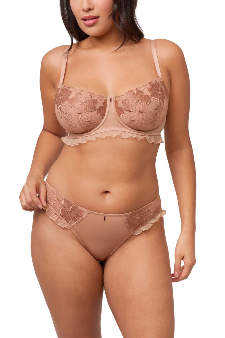 Golden Hour Brazilian Briefs, Alternate, color, ROSE GOLD