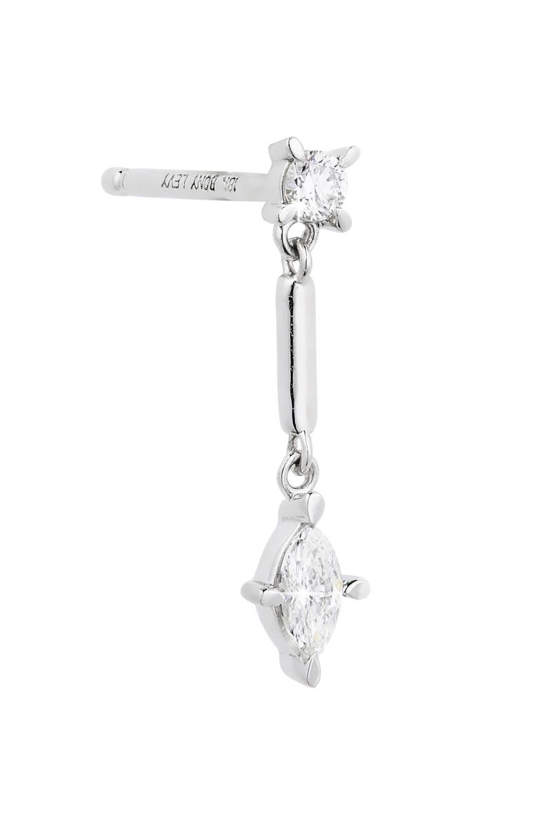 Aviva Diamond Drop Earrings (Nordstrom Exclusive), Alternate, color, 18K WHITE GOLD