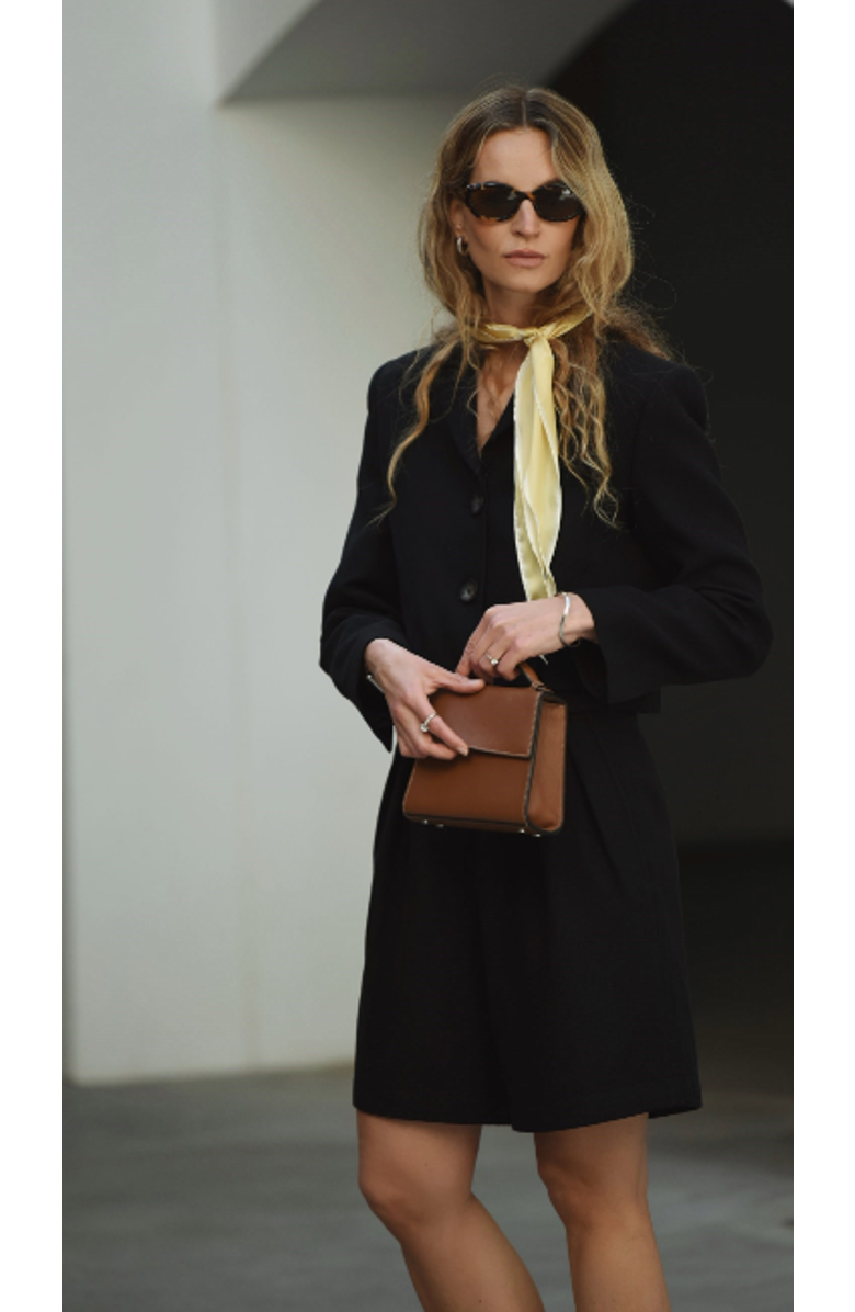 Labeca London Tara Wool Relaxed Shorts, Alternate, color, Black