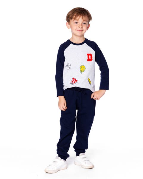 Organic Cotton Raglan Sleeve Tee Shirt (Toddler & Little Kid)