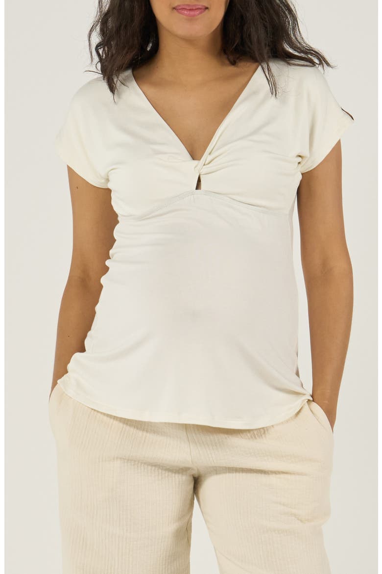 Maternity and nursing top Celia, Alternate, color, Natural