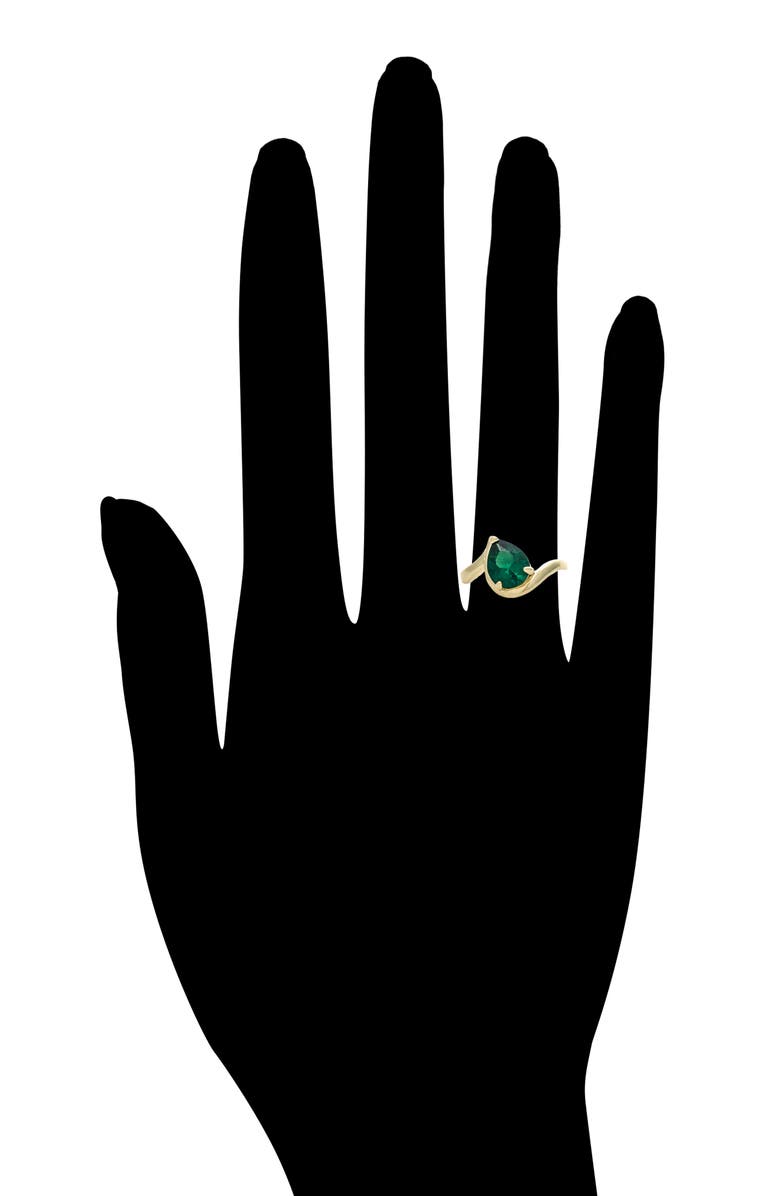 RIVKA FRIEDMAN Teardrop Stone Ring, Alternate, color, Emerald
