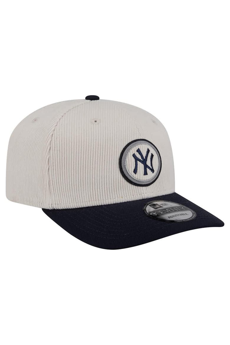 Men's New Era  Cream New York Yankees Loyal 9SEVENTY Adjustable Hat, Main, color, Cream
