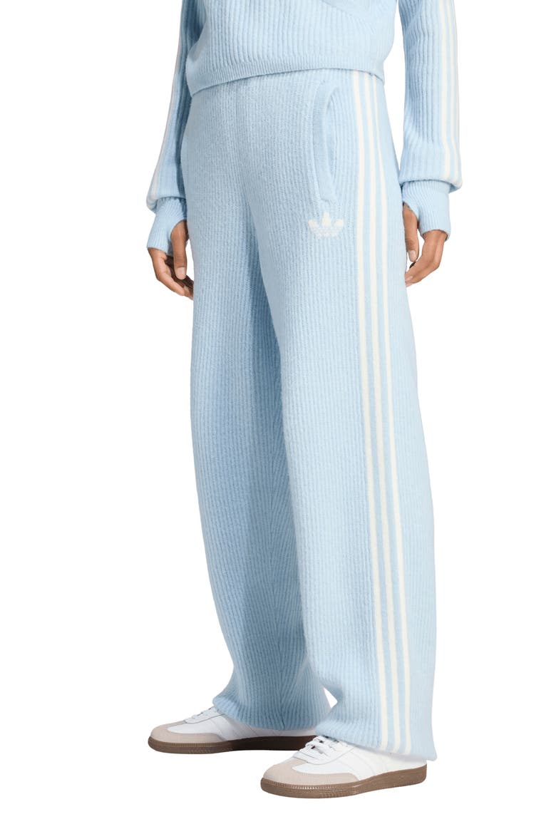 Ribbed Knit Pants, Main, color, WONDER BLUE