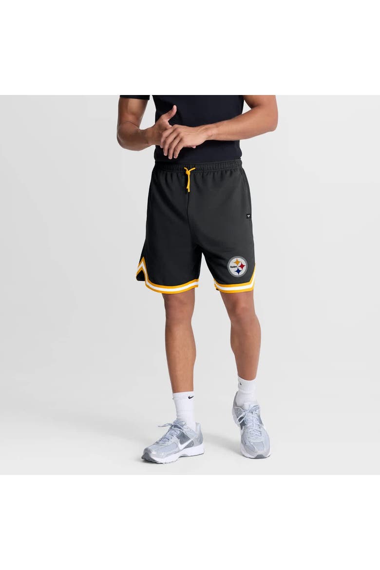 Men's Fanatics Black Pittsburgh Steelers Fearless Drive Shorts, Main, color, Black