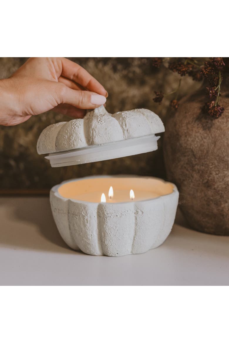 Figural Pumpkin Soy Fall Candle, Alternate, color, Cashmere and Vanilla