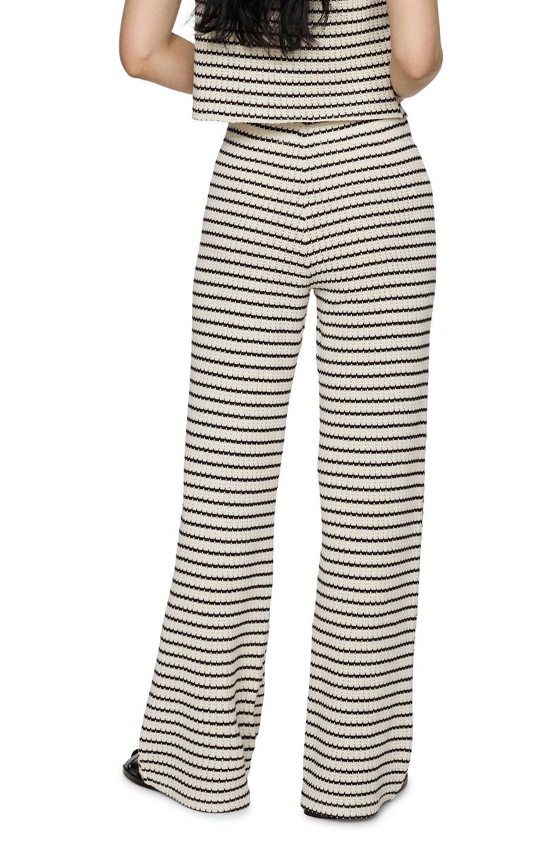 MANGO Nita Knit Straight Leg Pants, Alternate, color, Black