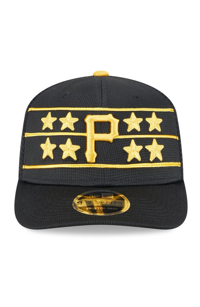 New Era Men's New Era  Black Pittsburgh Pirates 2025 Batting Practice 9SEVENTY Stretch-Snap Trucker Hat, Alternate, color, 