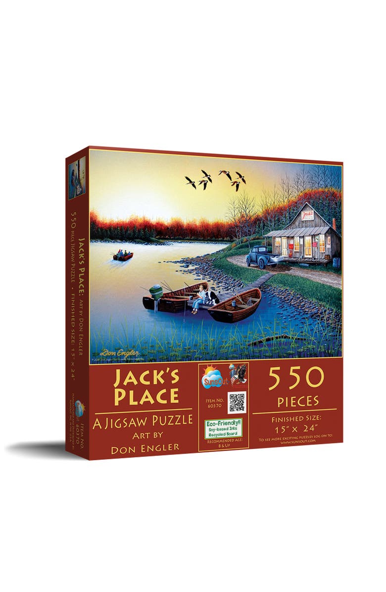 Sunsout Jack's Place 550 piece Jigsaw Puzzle for Adults, Main, color, Multicolor