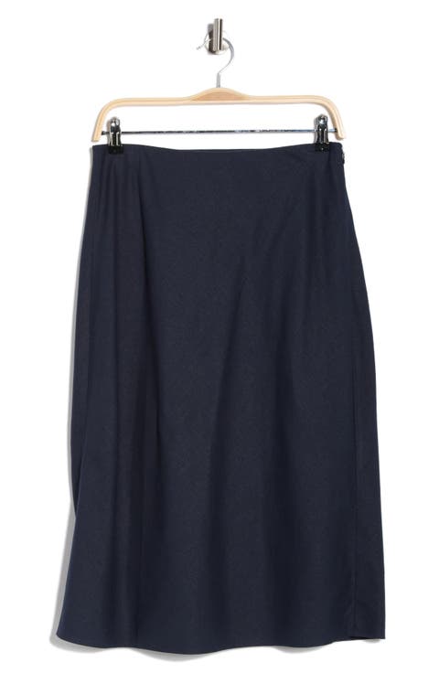 Linen Blend Slip Skirt