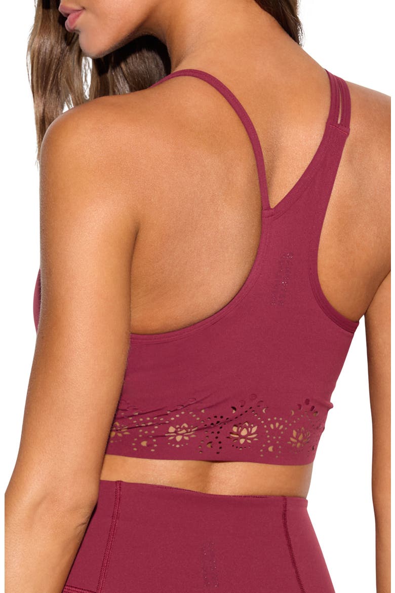 Cosmic Lotus Indie Bra Top, Alternate, color, MAHOGANY